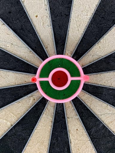 Bullseye Neon Rosa