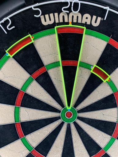 Dart Practice Segments Neon Gelb1