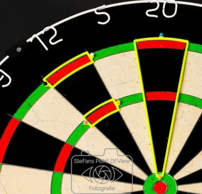 Dart Practice Segments Neon Gelb